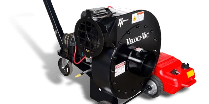 Veloci-Vac machine that is colored red and black.